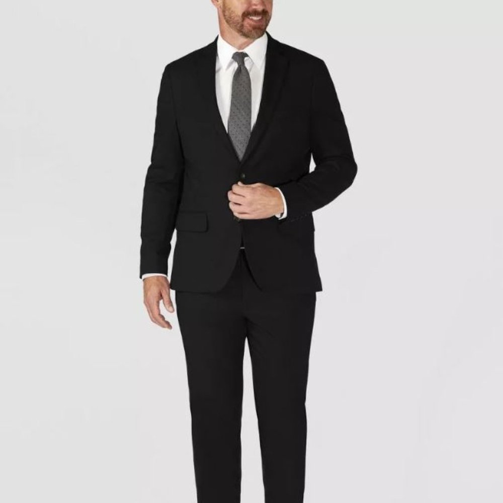 Haggar H26 Men's Tailored Fit Premium Stretch Suit Jacket 36R